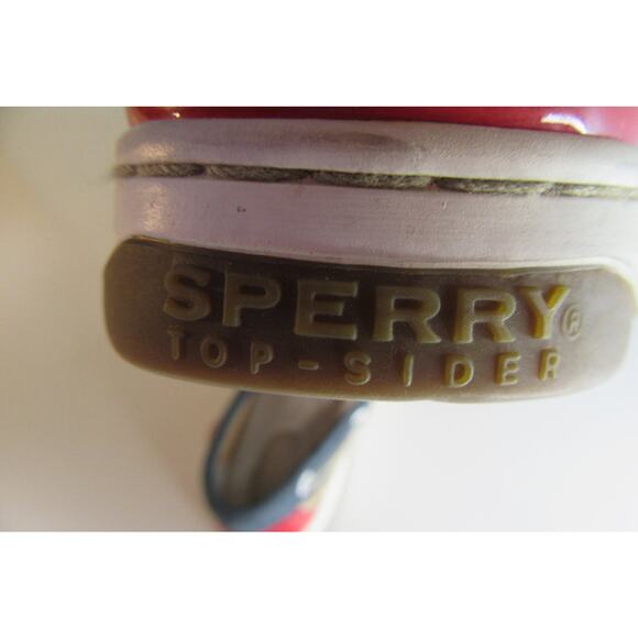 Sperry Top Sider Angelfish Boat Shoe - Flat Heel Red White And Blue Womens 8M - Picture 6 of 11